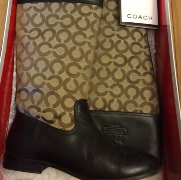 Coach Chrissi boots authentic size 8.5 - Picture 1 of 7